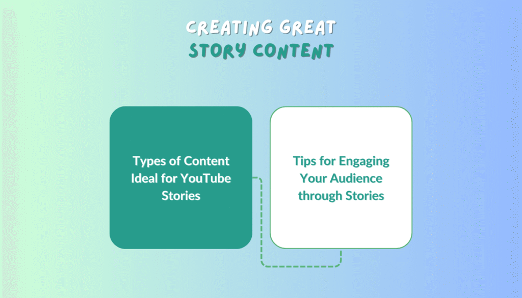 Tips for creating engaging and high-quality story content for YouTube and social media